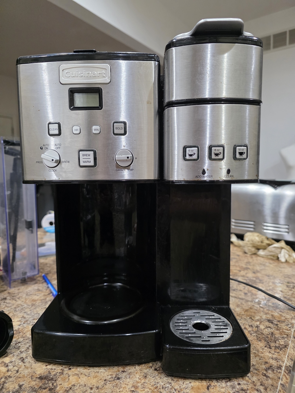 Cuisinart Black and Stainless Steel Coffee Maker